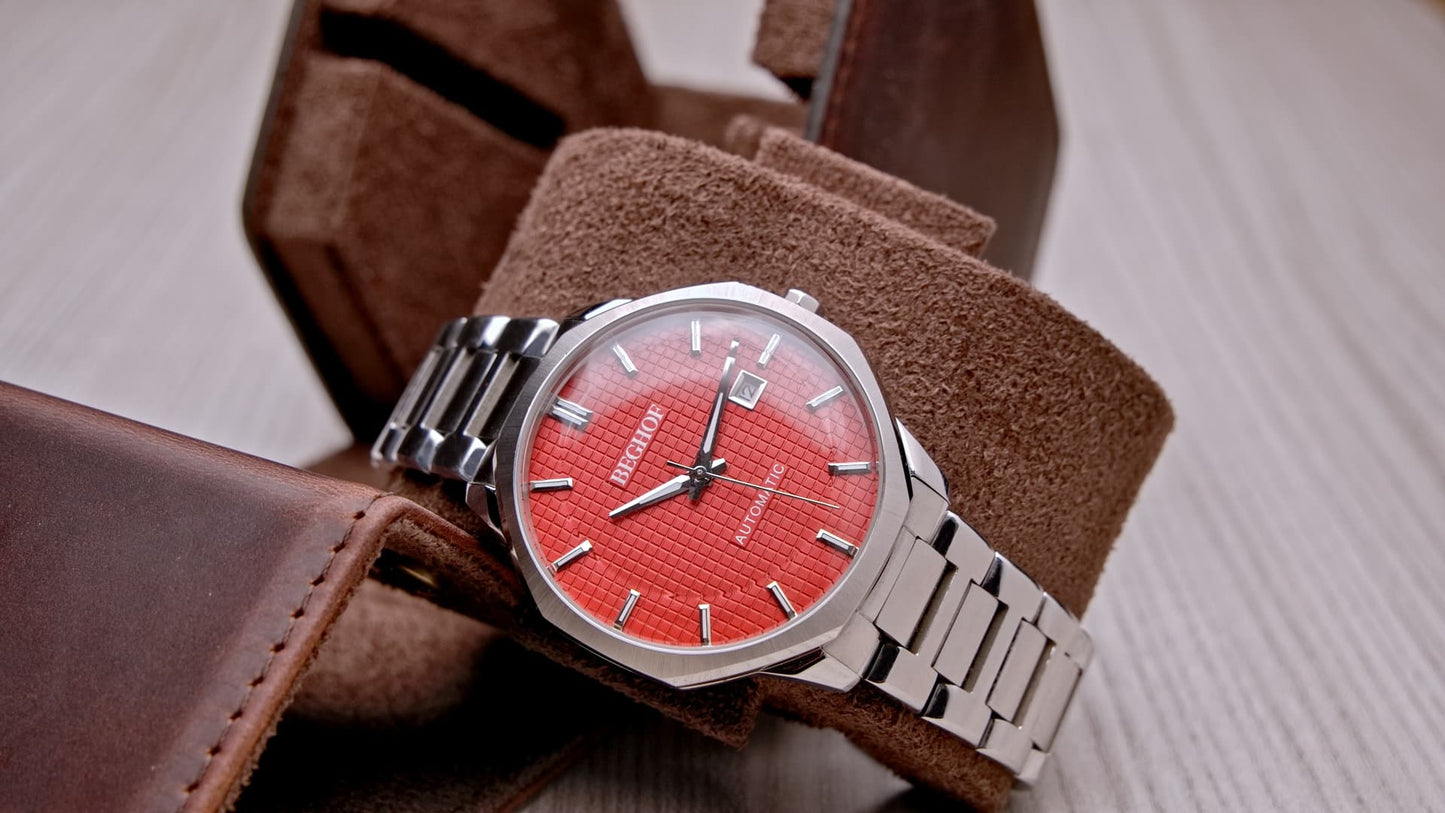 Junglestar Rouge - Bracelet acier