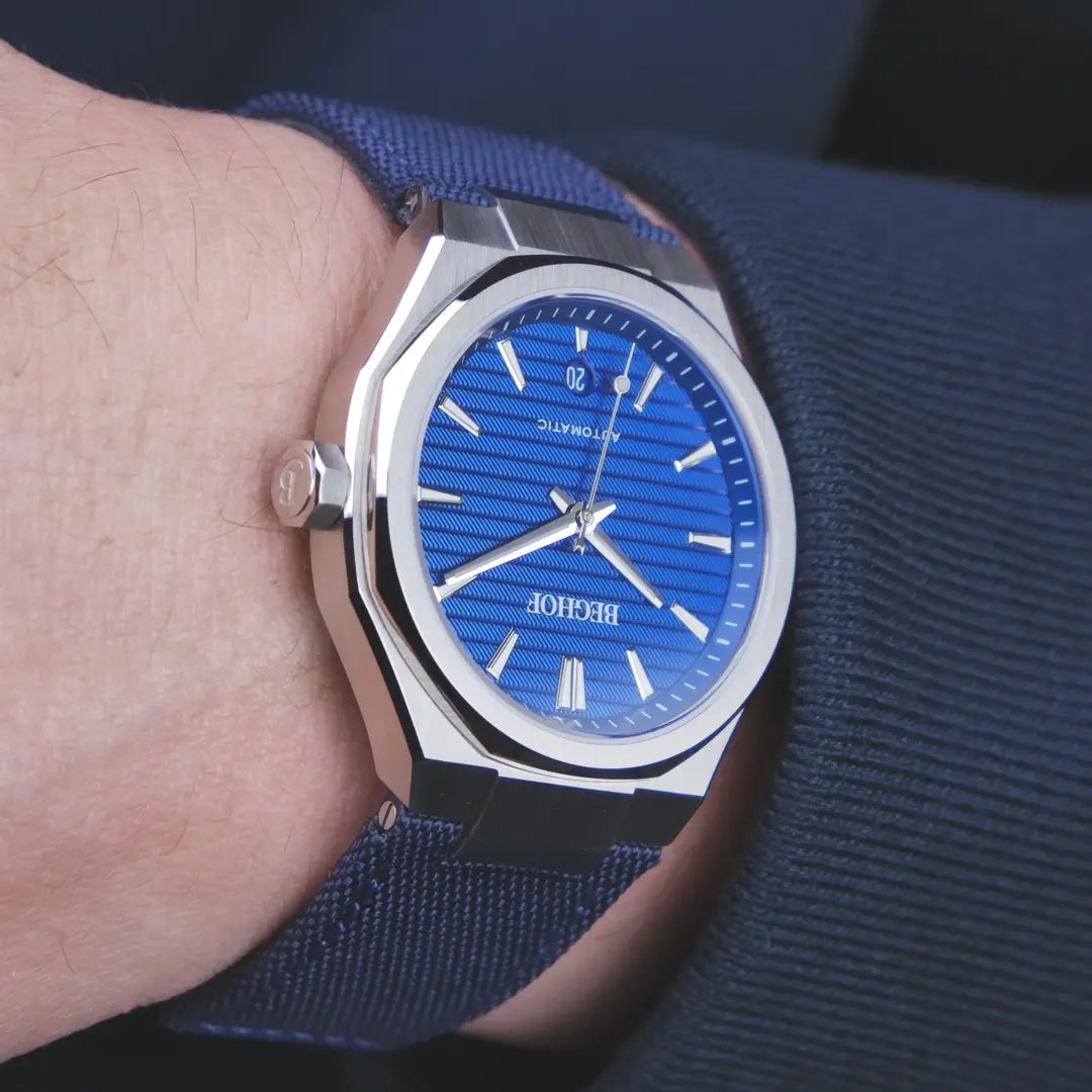 Urban 39 Navy - Bracelet tissu