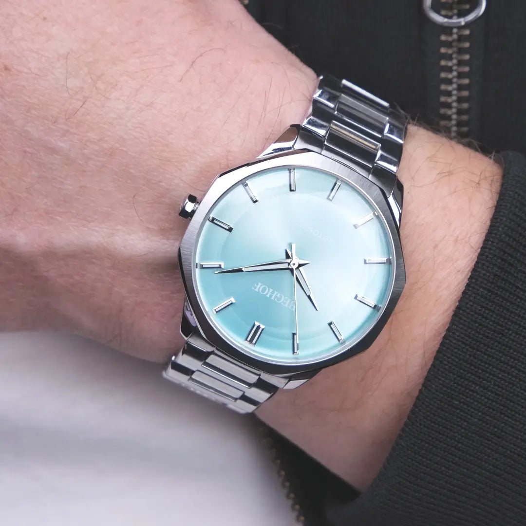 Ocean blue - Bracelet acier