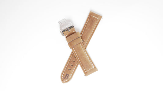 Brown leather strap